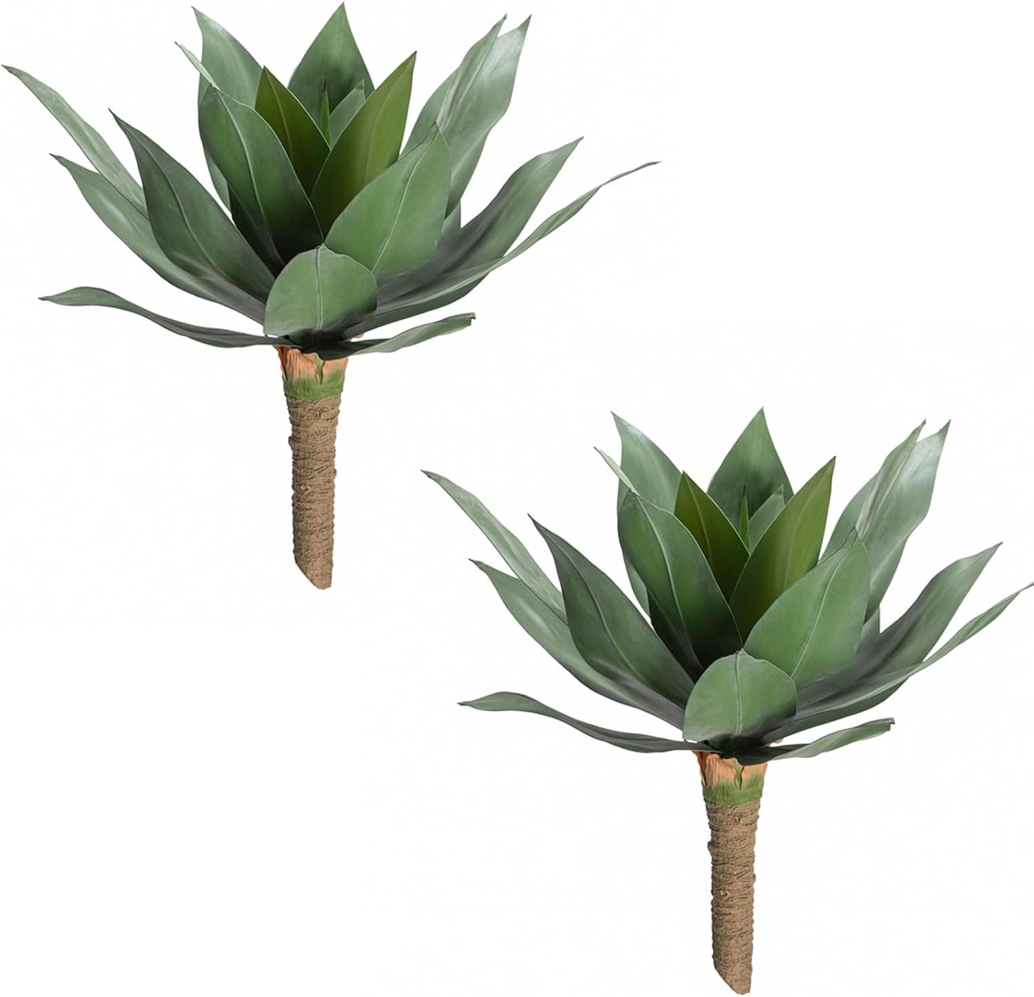 2 PCS Artificial Agave Plant UV Resistant Lifelike Indoor Outdoor Decor (Green, 28 in)